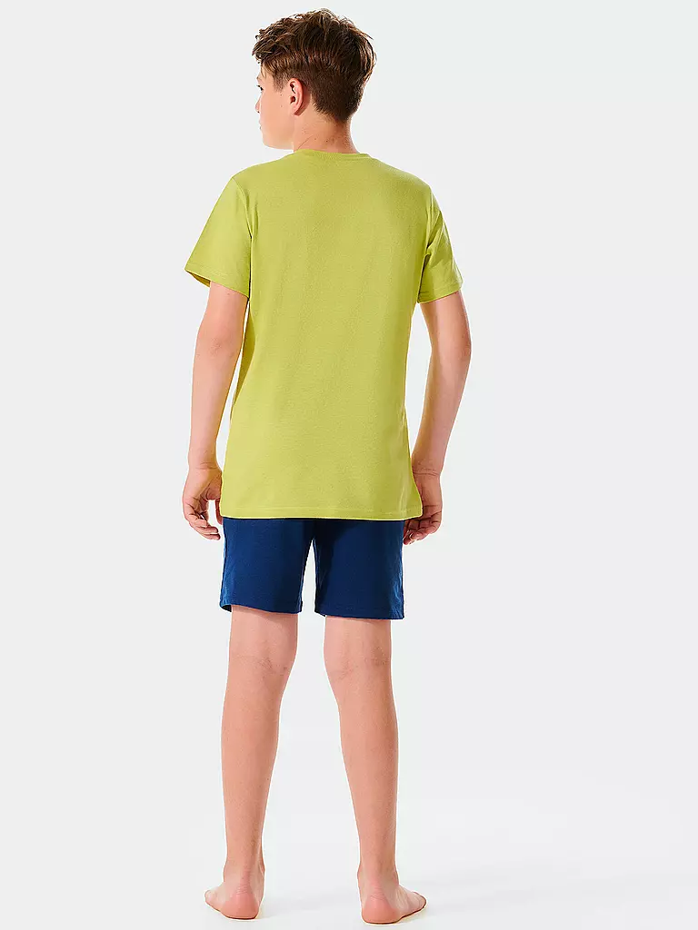 SCHIESSER | Jungen Pyjama  | grün
