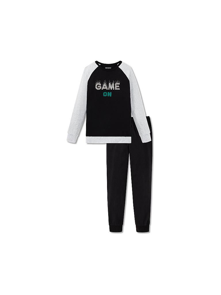 SCHIESSER | Jungen Pyjama | schwarz