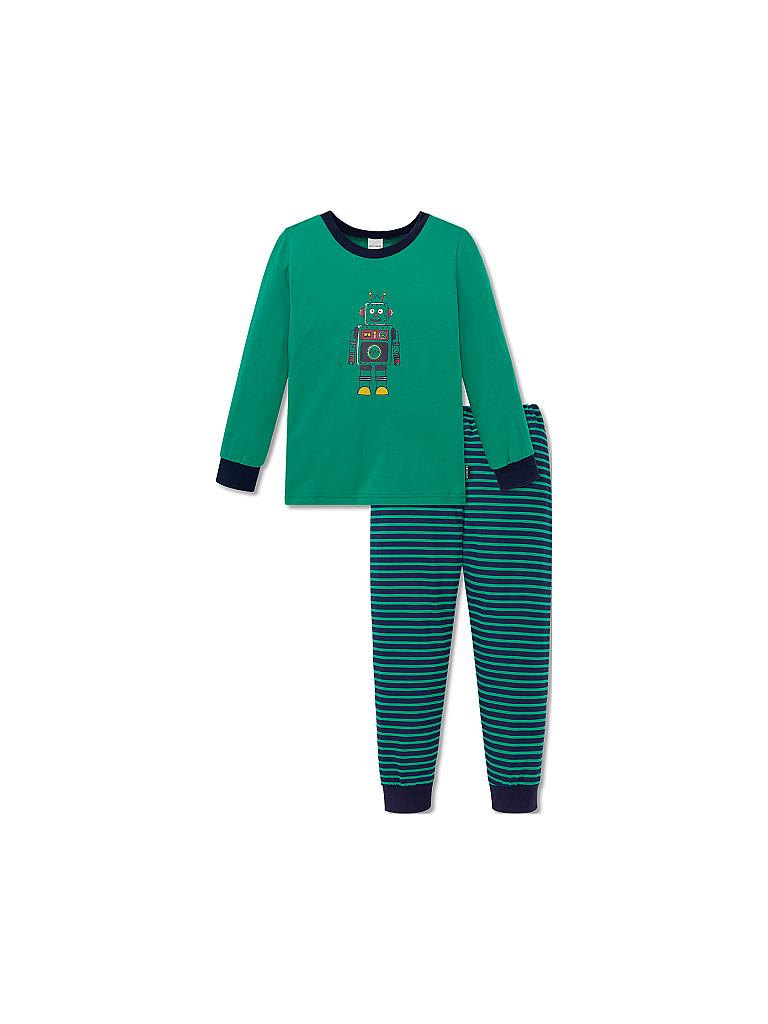 SCHIESSER | Jungen Pyjama | grün