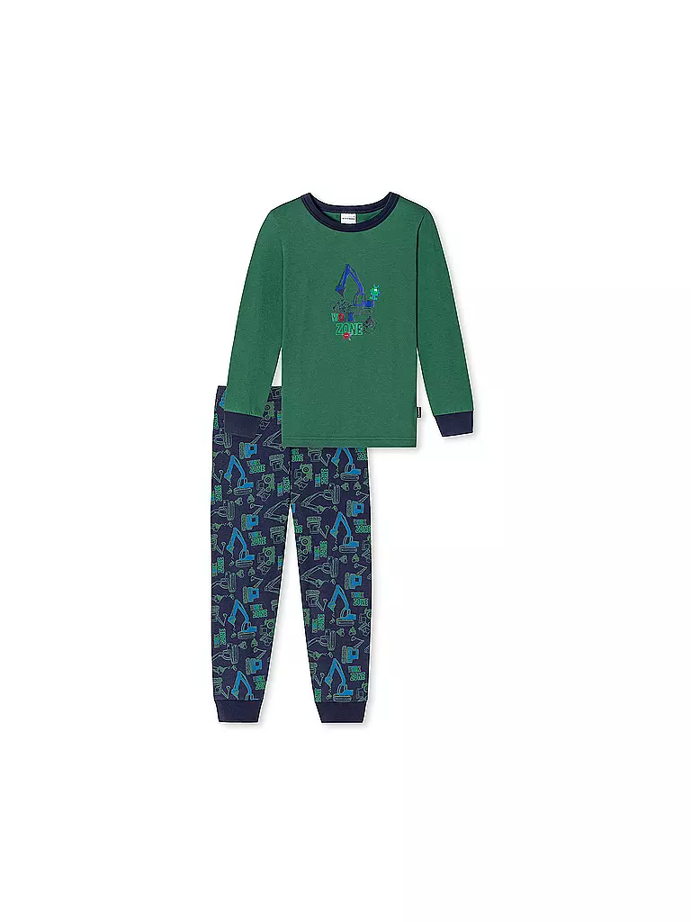 SCHIESSER | Jungen Pyjamaset | grün