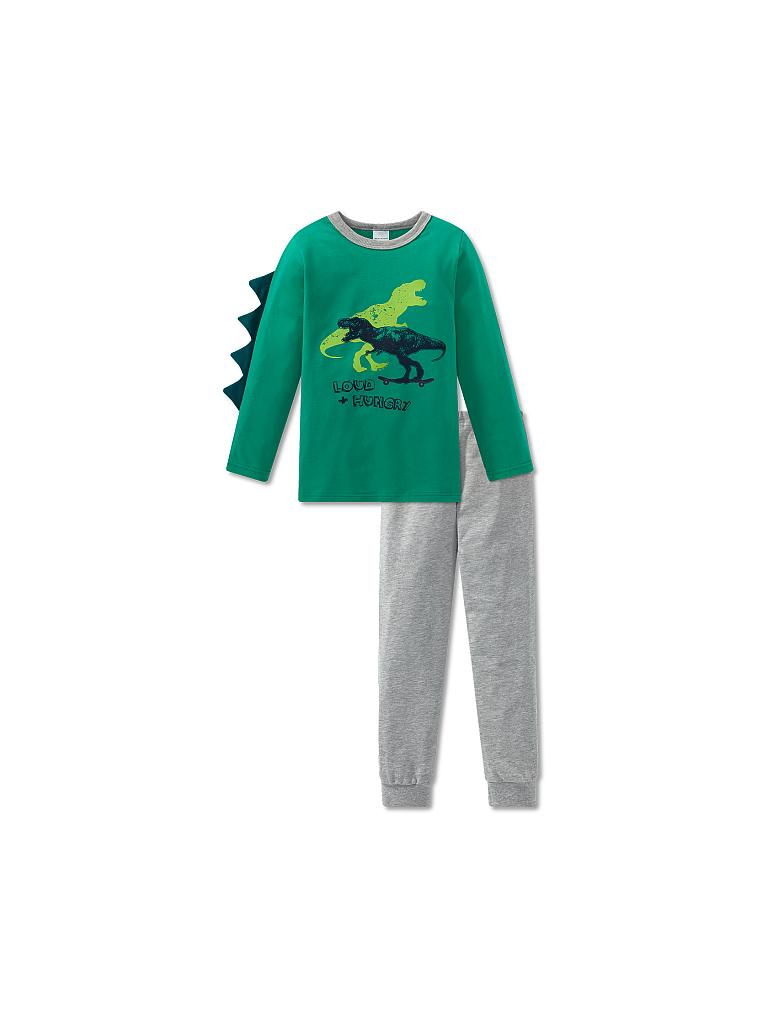 SCHIESSER | Jungen-Pyjama "Supersaurus" | grün