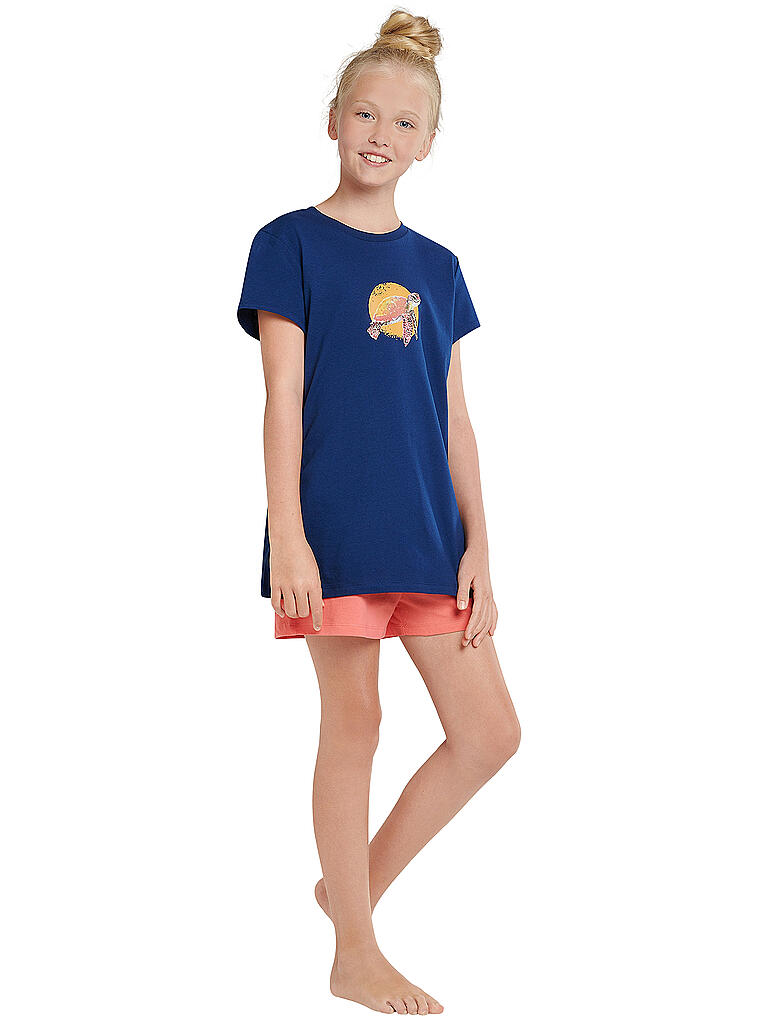 SCHIESSER | Mädchen Pyjama  | blau