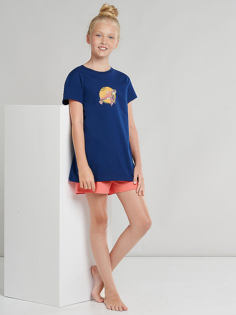 SCHIESSER | Mädchen Pyjama  | blau