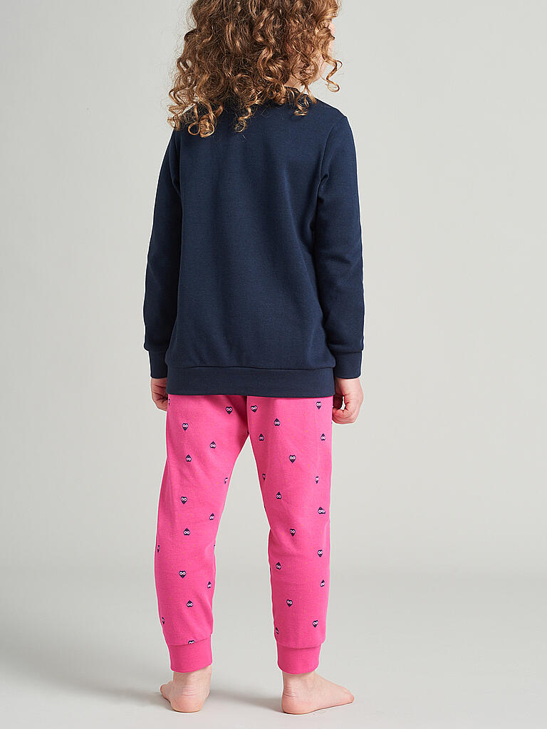 Schiesser Mädchen Pyjama Set - 100% Bio Baumwolle Langarm Schlafanzug
