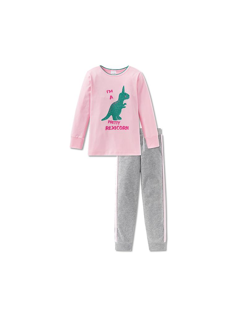 SCHIESSER | Mädchen-Pyjama "SHE-Rex" | rosa