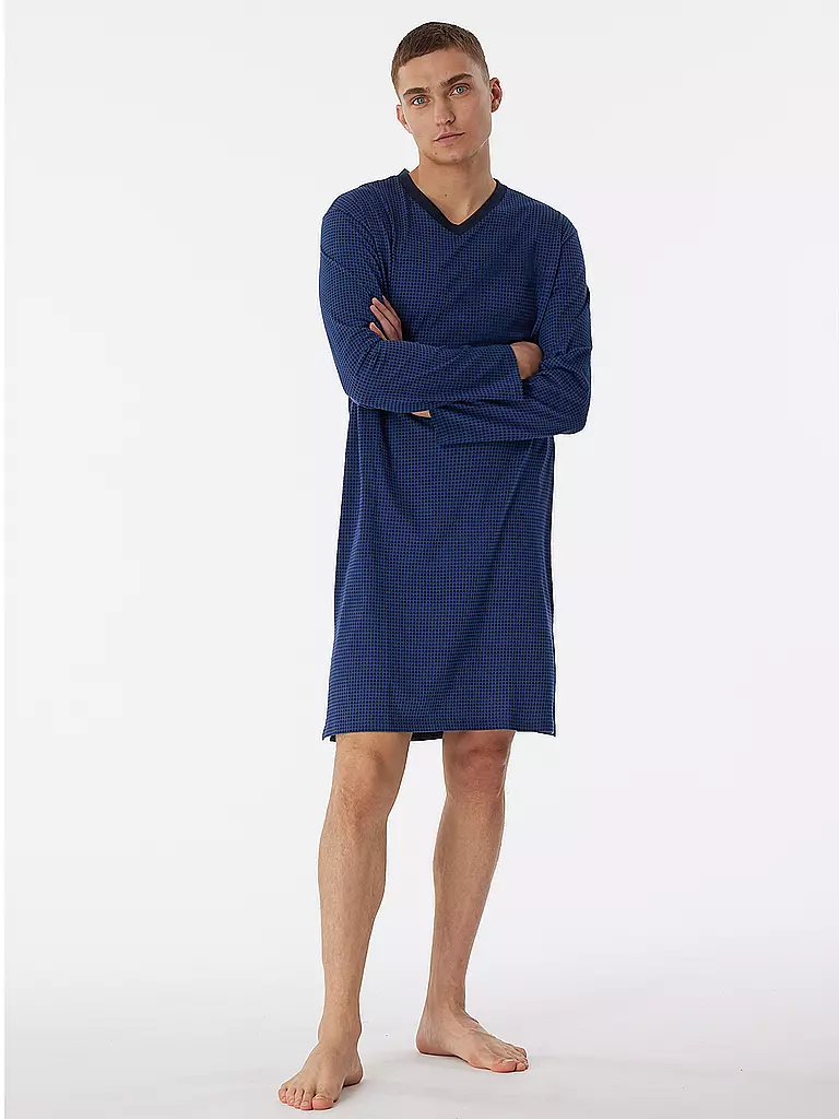 SCHIESSER | Nachthemd  | blau