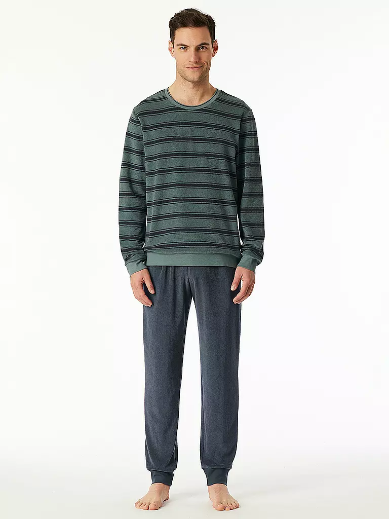 SCHIESSER | Pyjama  | blau