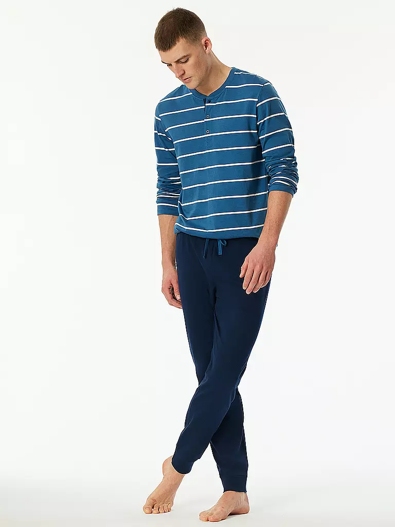 SCHIESSER | Pyjama  | blau