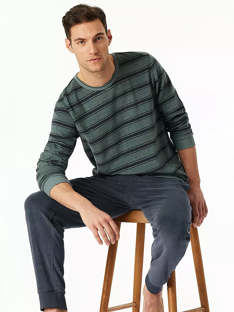 SCHIESSER | Pyjama  | blau