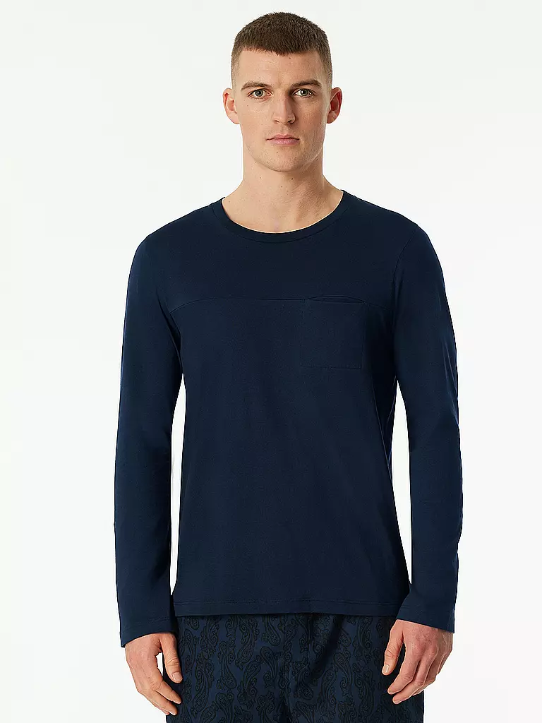 SCHIESSER | Pyjama Langarmshirt | 