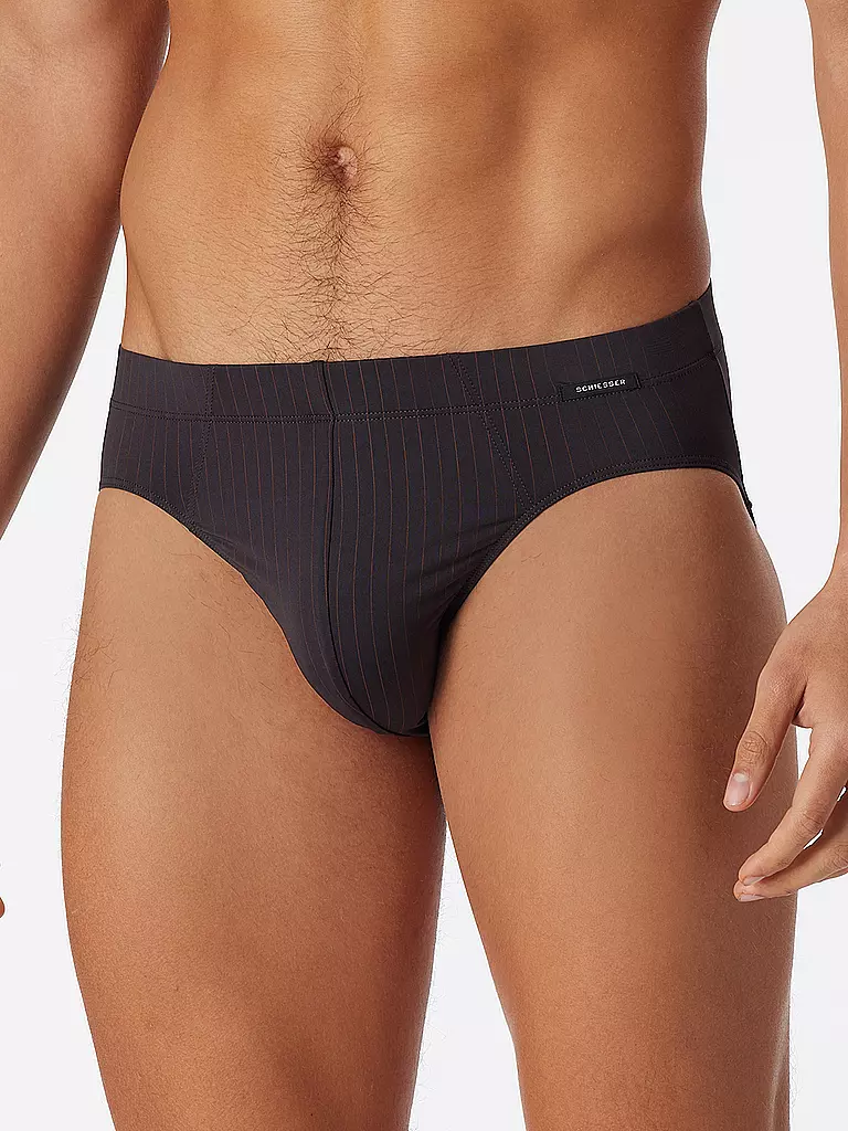 SCHIESSER | Slip anthrazit | blau