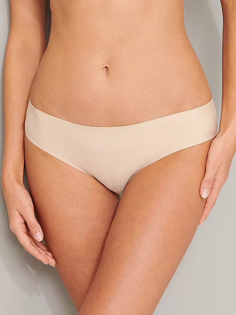 SCHIESSER | Slip INVISIBLE COTTON sand | schwarz