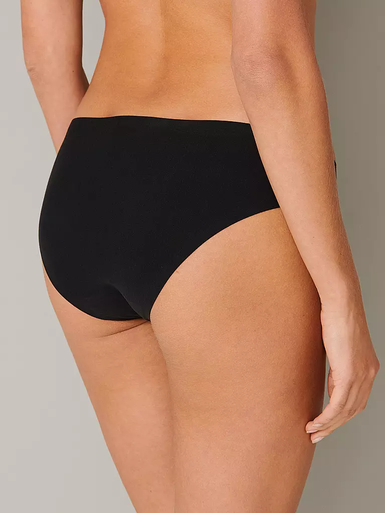 SCHIESSER | Slip INVISIBLE COTTON schwarz | beige