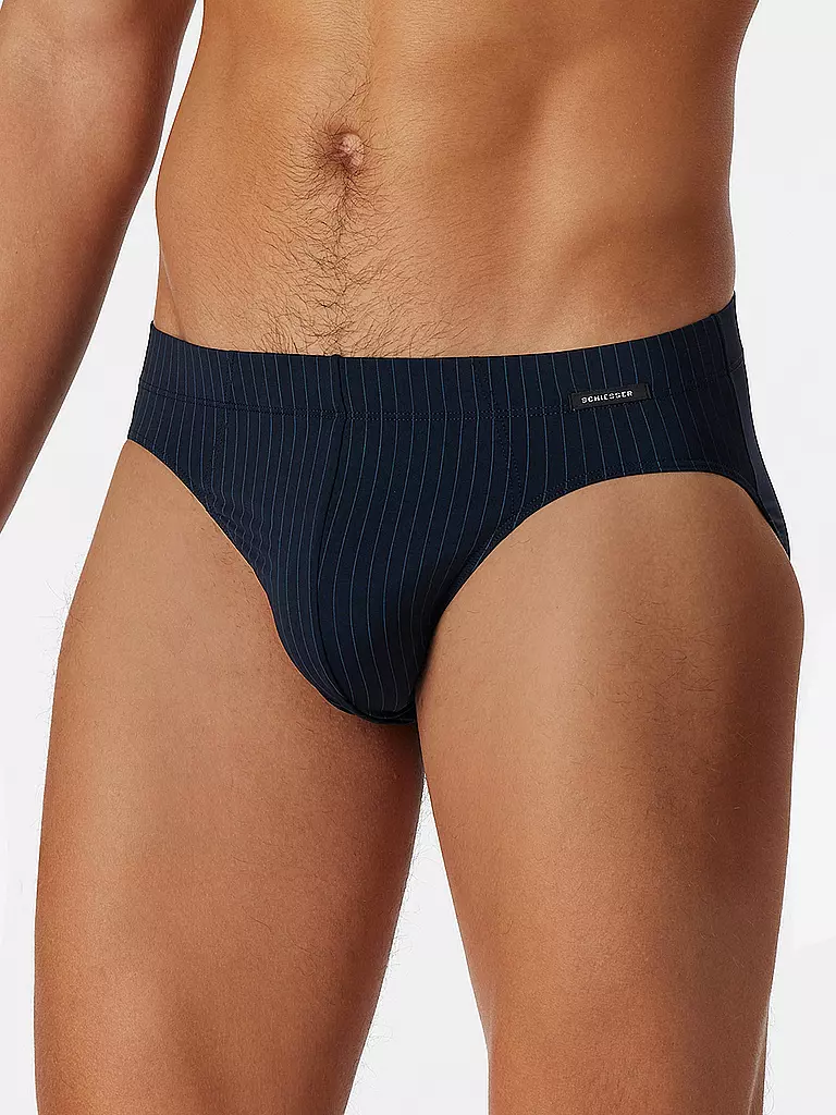 SCHIESSER | Slip nachtblau | grau