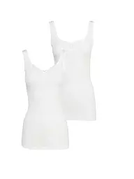 SCHIESSER | Unterhemd 2-er Pkg.  | weiss