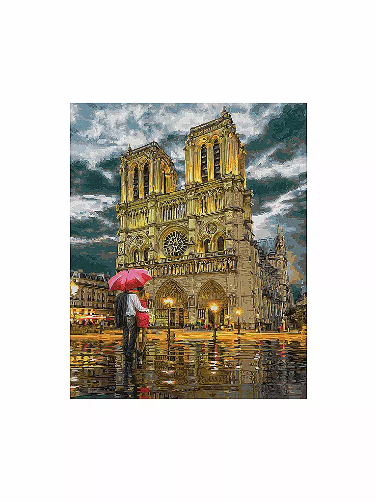 SCHIPPER | Malen nach Zahlen - Die Kathedrale Notre-Dame in Paris | keine Farbe