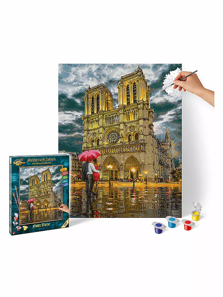 SCHIPPER | Malen nach Zahlen - Die Kathedrale Notre-Dame in Paris | keine Farbe