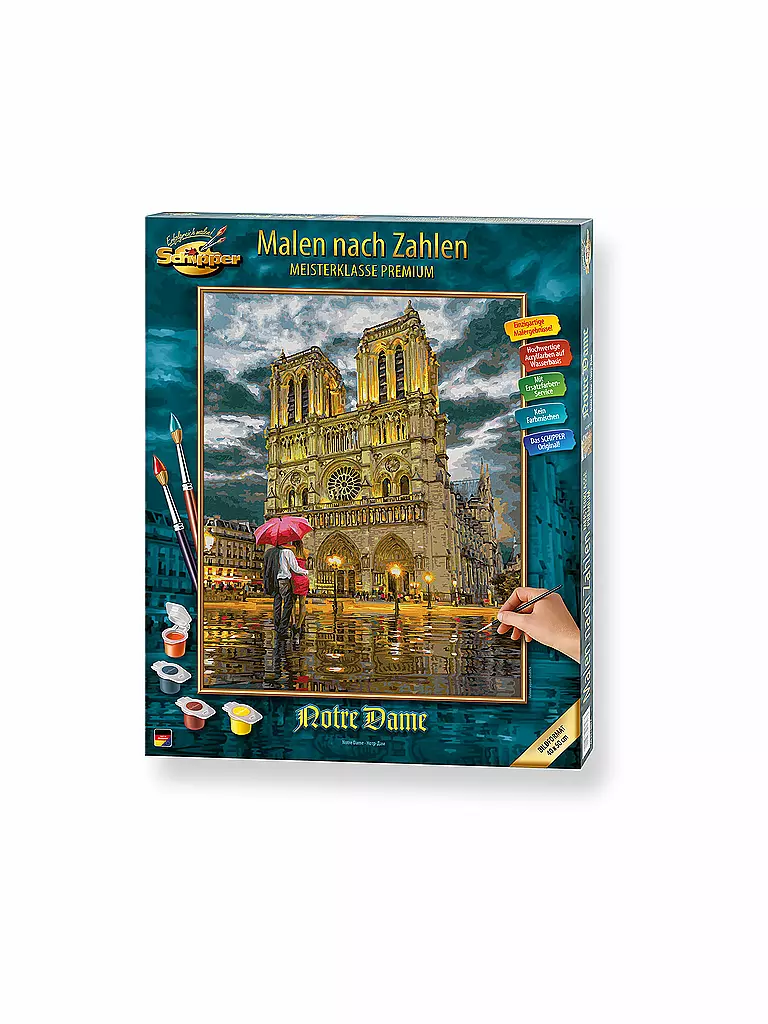 SCHIPPER | Malen nach Zahlen - Die Kathedrale Notre-Dame in Paris | keine Farbe