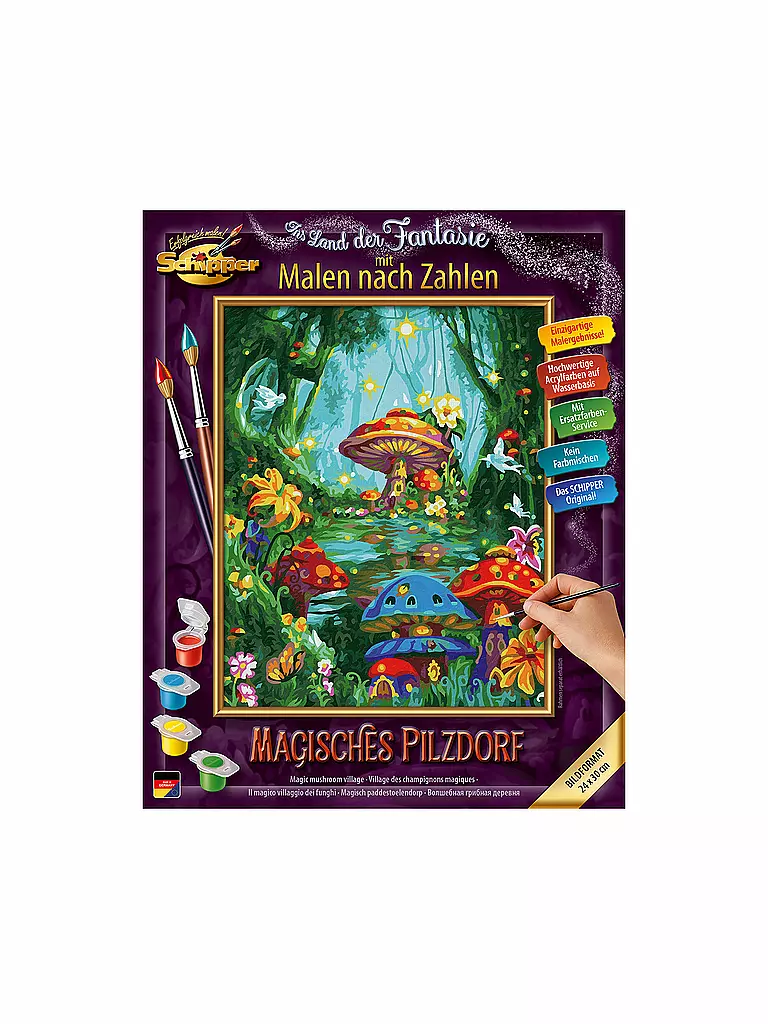 SCHIPPER | Malen nach Zahlen - Magisches Pilzdorf | keine Farbe