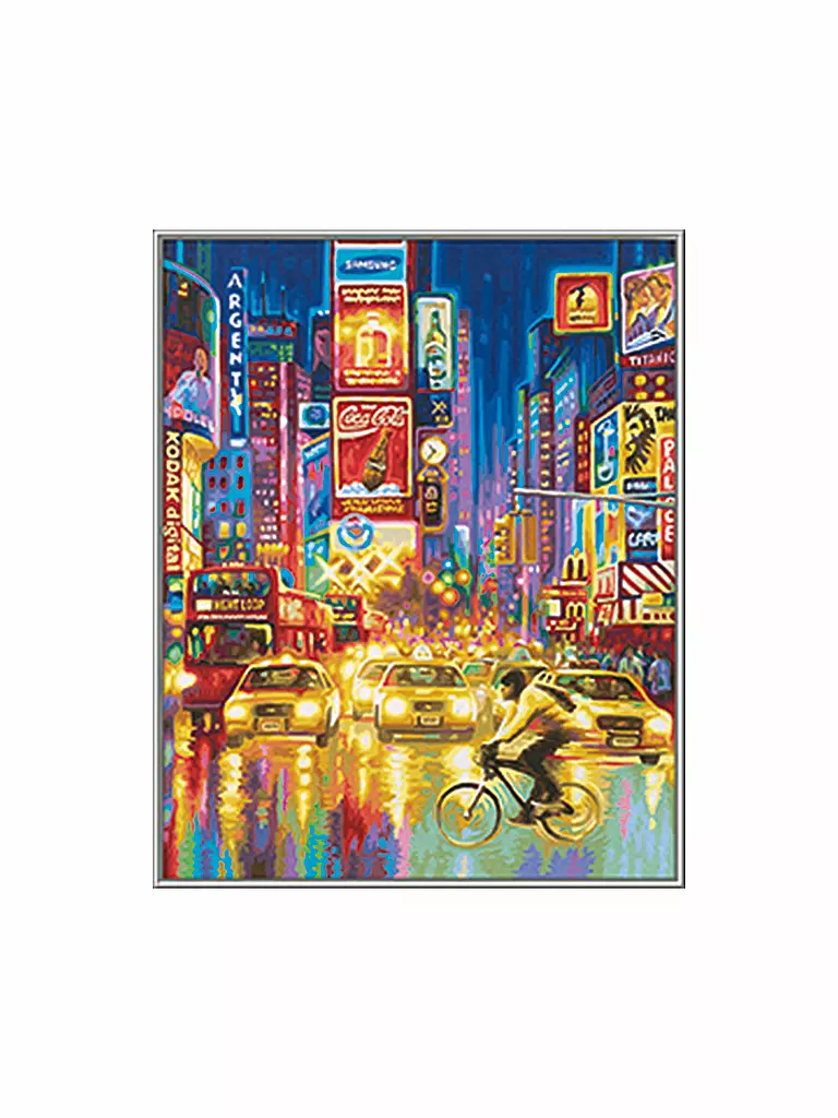 SCHIPPER | Malen nach Zahlen - New York City - Times Square bei Nacht | keine Farbe
