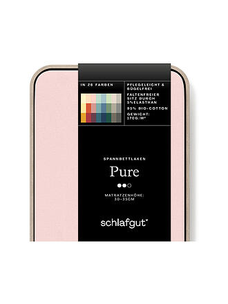 SCHLAFGUT | Jersey Spannleintuch PURE 120x200cm Purple Light M