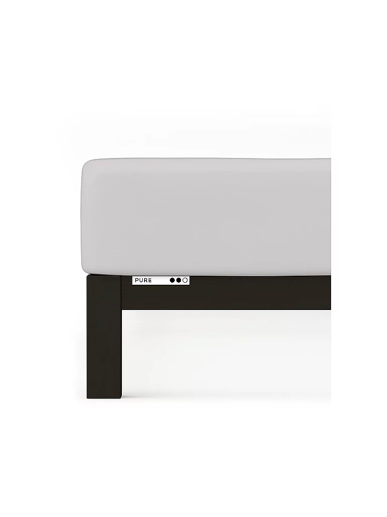 SCHLAFGUT Jersey Spannleintuch PURE 90x200cm Grey Light S  hellgrau