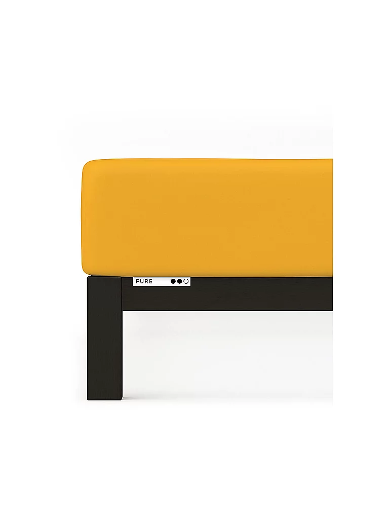 SCHLAFGUT Drap-housse en jersey PURE 180x200cm Jaune Profond XL jaune
