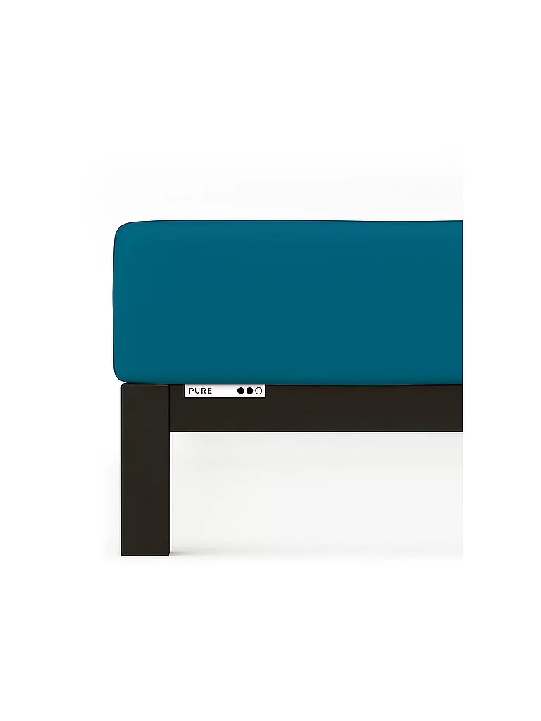 SCHLAFGUT Jersey Spannleintuch PURE 180x200cm Petrol Deep XL petrol