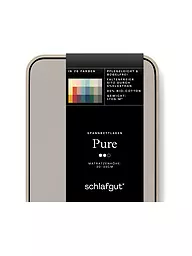 SCHLAFGUT | Jersey Spannleintuch PURE 90x200cm Grey Deep S  | beige