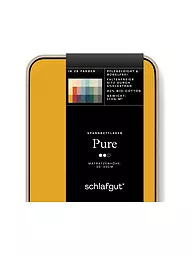 SCHLAFGUT | Jersey Spannleintuch PURE 90x200cm Grey Deep S  | gelb