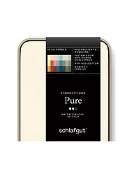 SCHLAFGUT | Jersey Spannleintuch PURE 90x200cm Grey Deep S  | gelb
