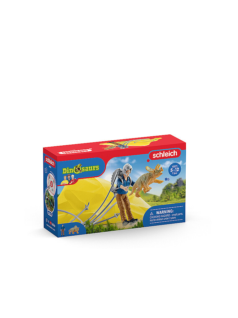 SCHLEICH Dinosaurs - Dino Fallschirmrettung 41471