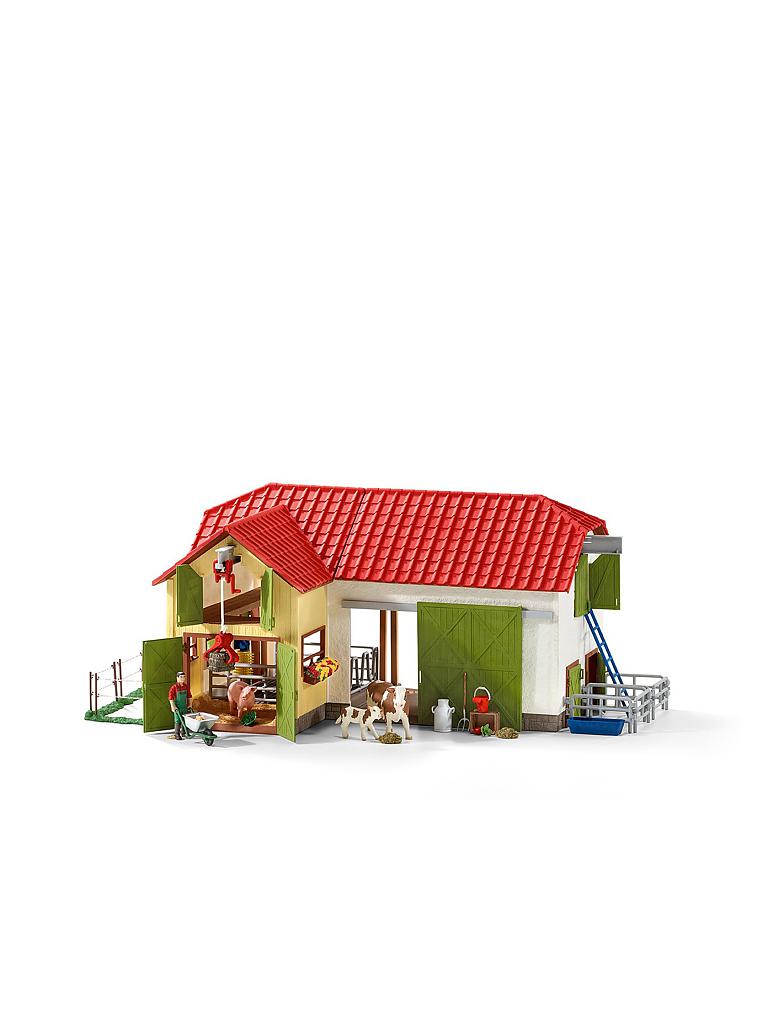 SCHLEICH | Großer Bauernhof mit Tieren und Zubehör "Farm World" 42333 | 