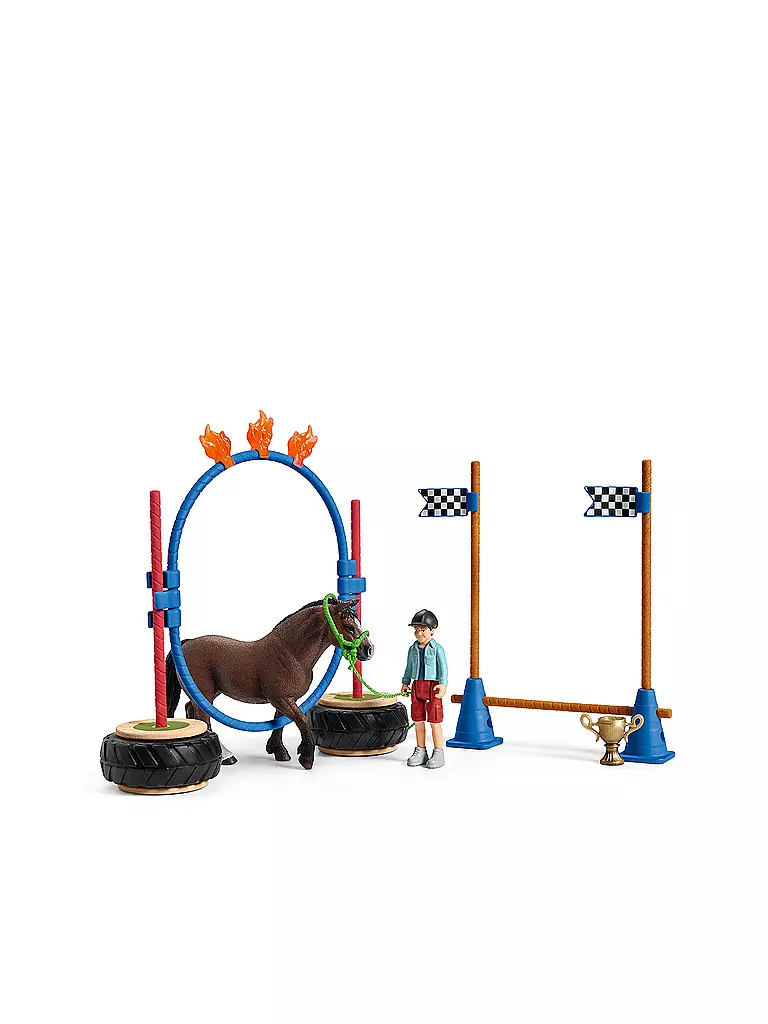 SCHLEICH | Pony Agility Rennen 42482 | transparent