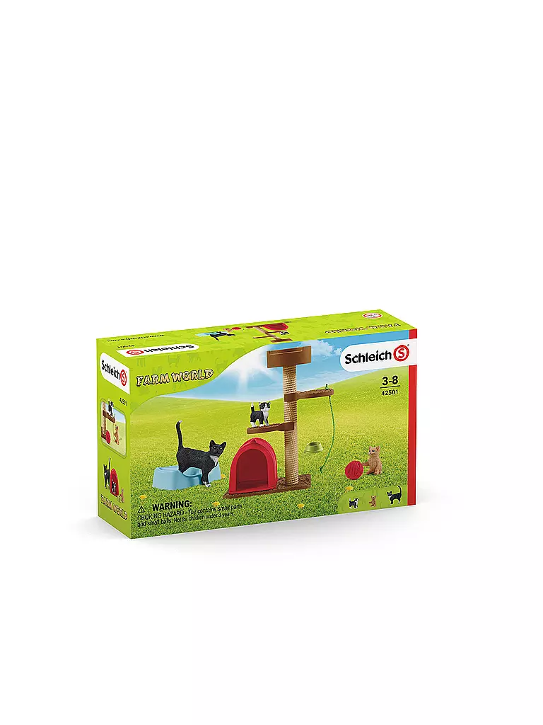 SCHLEICH | Spielspass für niedliche Katzen "Farm World" 42501 | keine Farbe