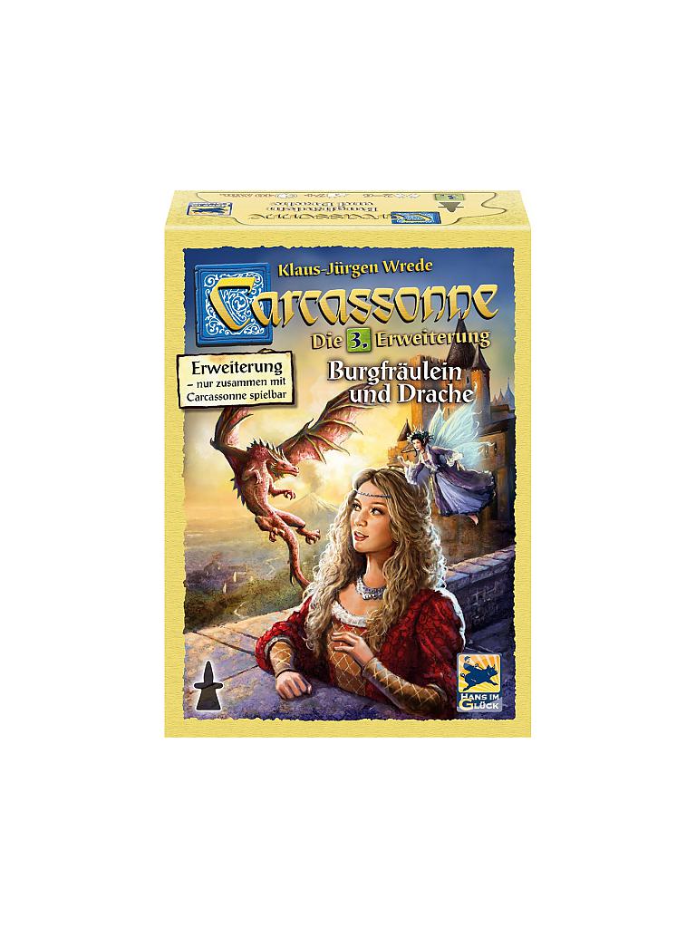 Asmodee Carcassonne Erweiterung 3 – Prinzessin Und Drachen, Für 2-6 Spieler, 45 Min. Spieldauer