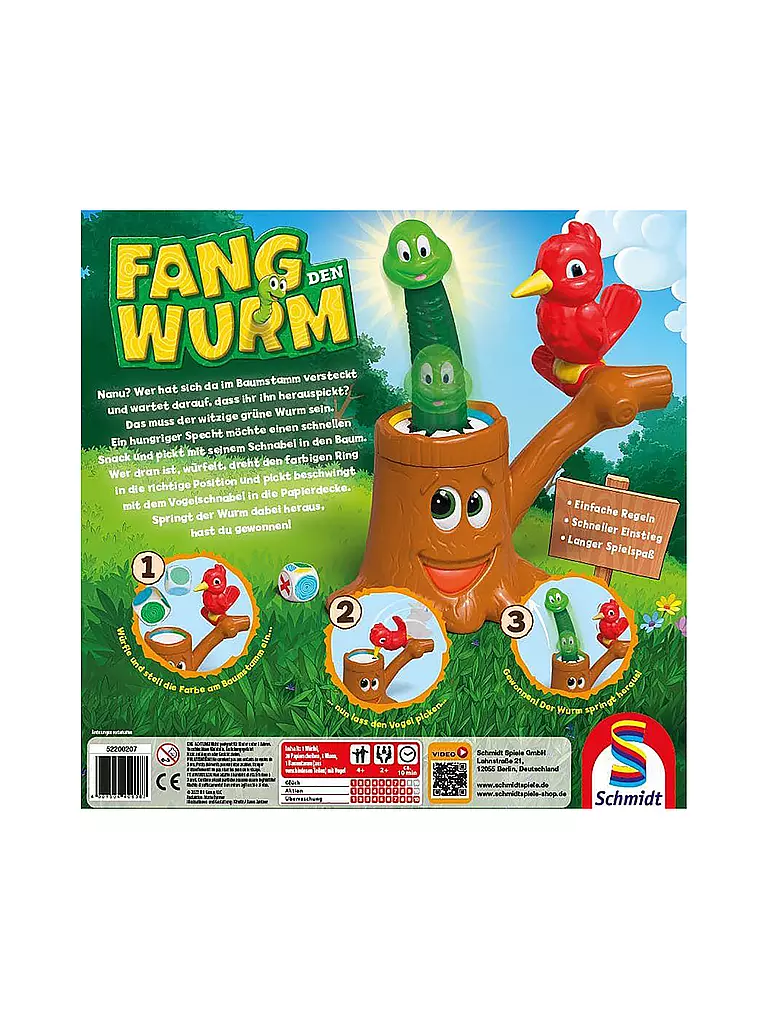 SCHMIDT-SPIELE | Kinderspiel - Fang den Wurm  | keine Farbe