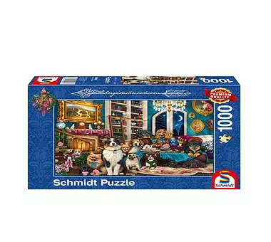 SCHMIDT-SPIELE Puzzle - Brigid Ashwood: Party in der Bibliothek 1000 Teile