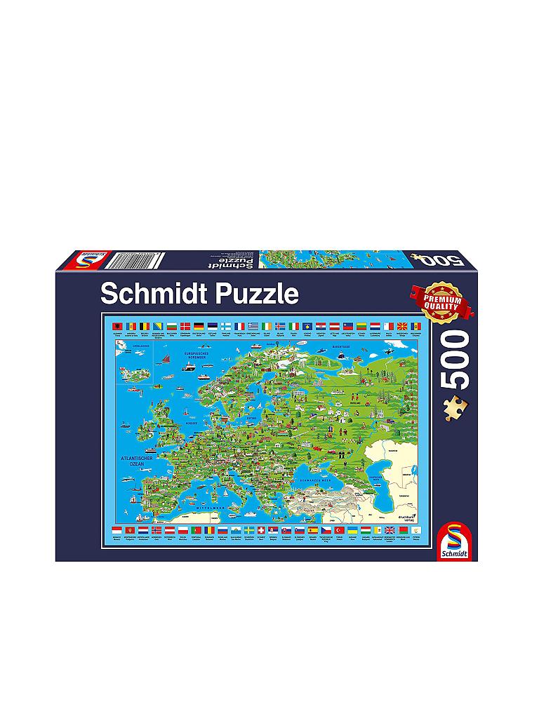 SCHMIDT-SPIELE | Puzzle - Europa entdecken (500 Teile) | keine Farbe