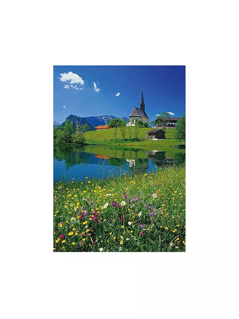 SCHMIDT-SPIELE | Puzzle - Inzell, Einsiedlhof und Kirche St. Nikolaus 1000 Teile | keine Farbe