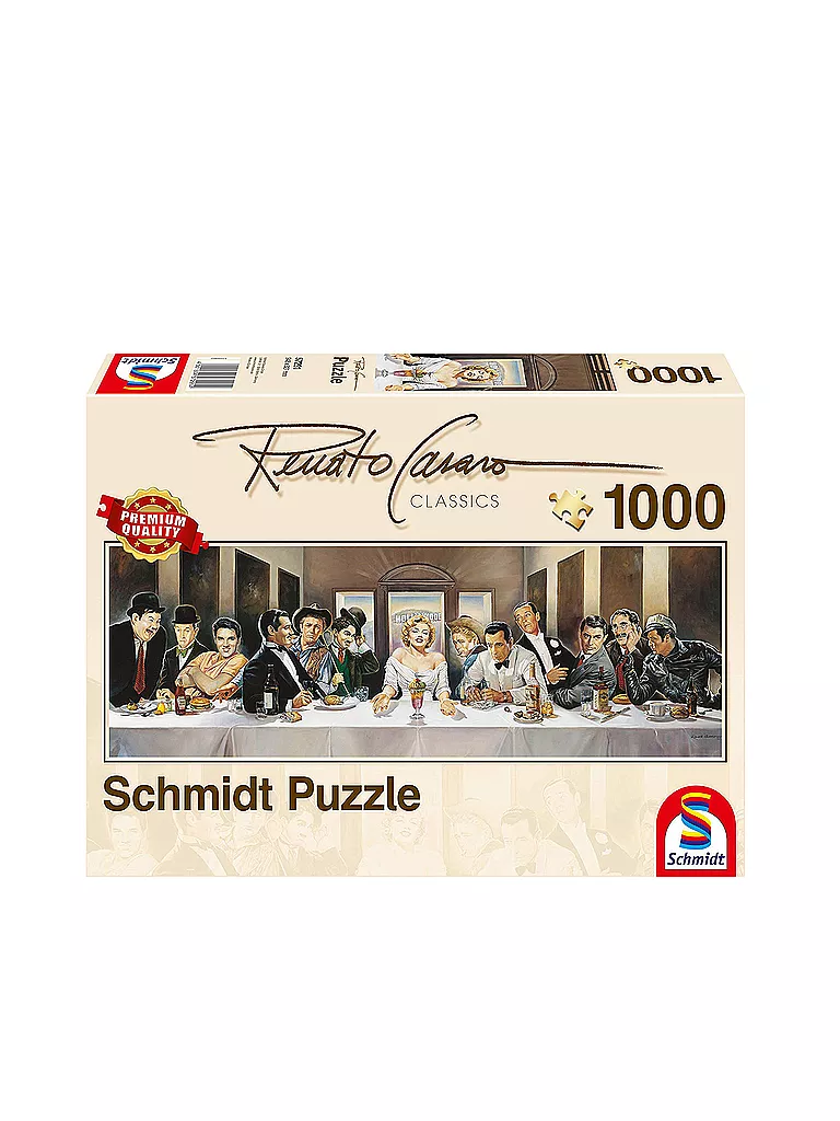 SCHMIDT-SPIELE | Puzzle - Renato Casaro - Dinner der Berühmtheiten (1000 Teile) | keine Farbe