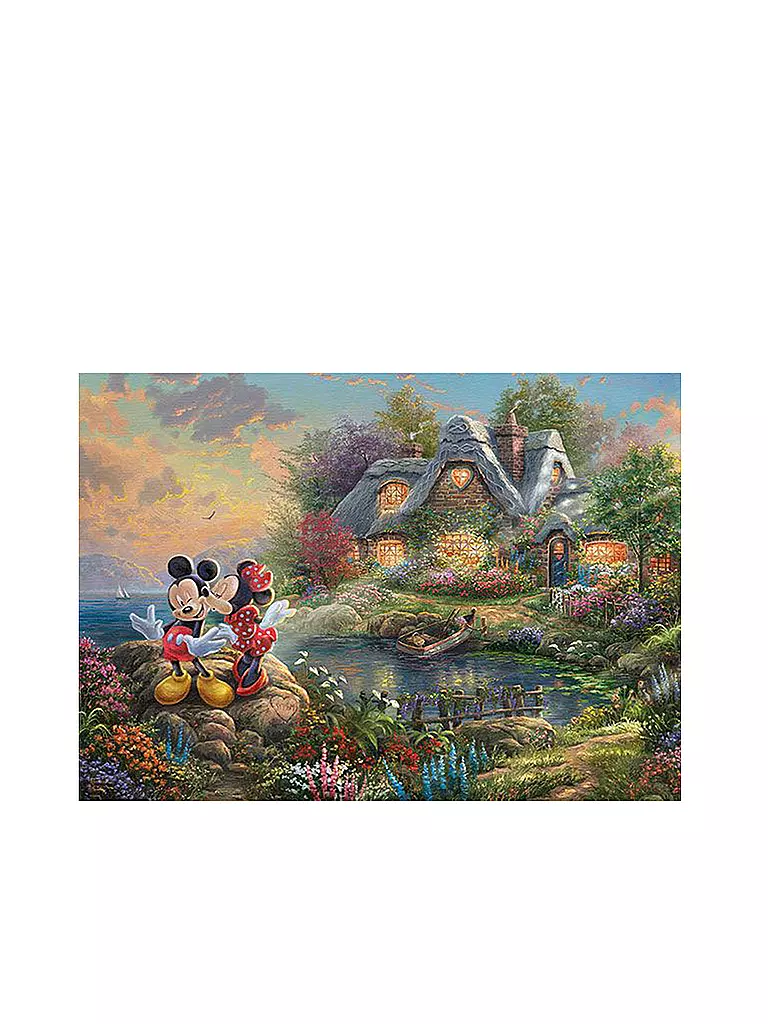 SCHMIDT-SPIELE | Puzzle - Thomas Kinkade: Painter of Light - Disney, Sweethearts Mickey & Minnie 1000 Teile | keine Farbe