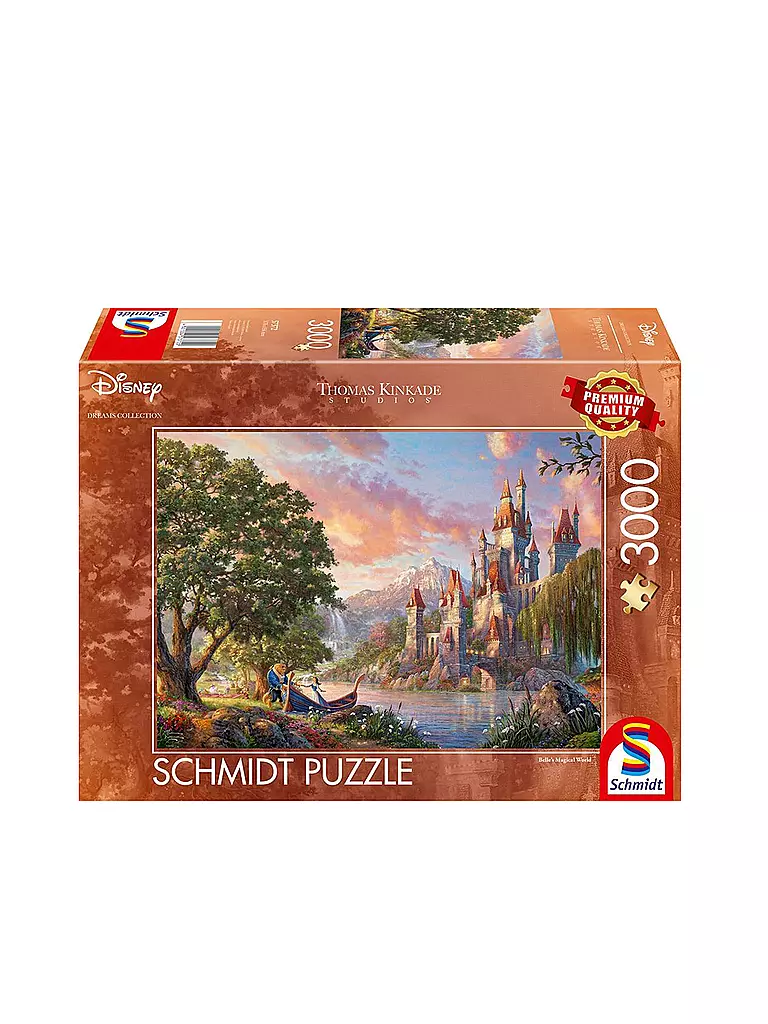 SCHMIDT-SPIELE | Puzzle - Thomas Kinkade Studios: Disney Dreams Collections - Belle’s Magical World 1000 Teile | keine Farbe
