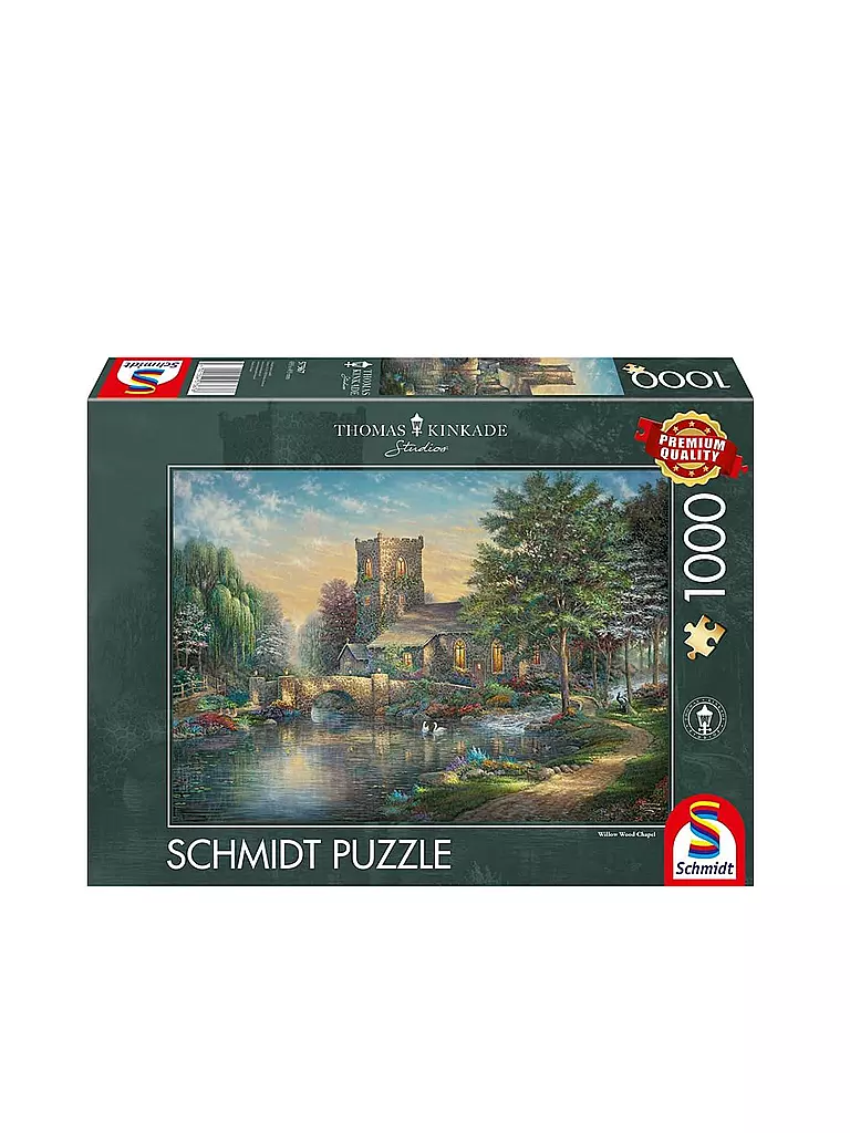 SCHMIDT-SPIELE | Puzzle - Thomas Kinkade Studios: Willow Wood Chapel 1000 Teile | keine Farbe