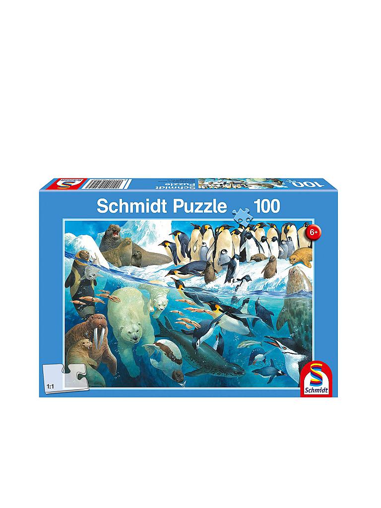 SCHMIDT-SPIELE | Puzzle - Tiere am Polarkreis (100 Teile) | keine Farbe