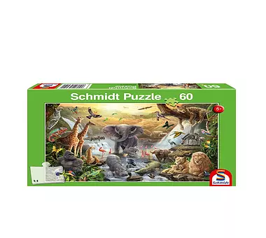 SCHMIDT-SPIELE Puzzle - Tiere in Afrika 60 Teile