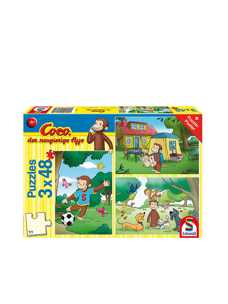 SCHMIDT-SPIELE | Puzzle Mein Freund Coco 3x48 Teile  | keine Farbe
