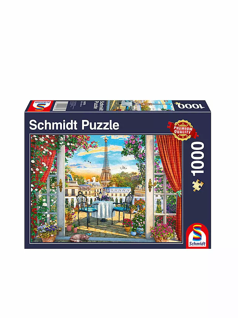 SCHMIDT-SPIELE | Puzzle Terrasse in Paris 1000 Teile  | keine Farbe