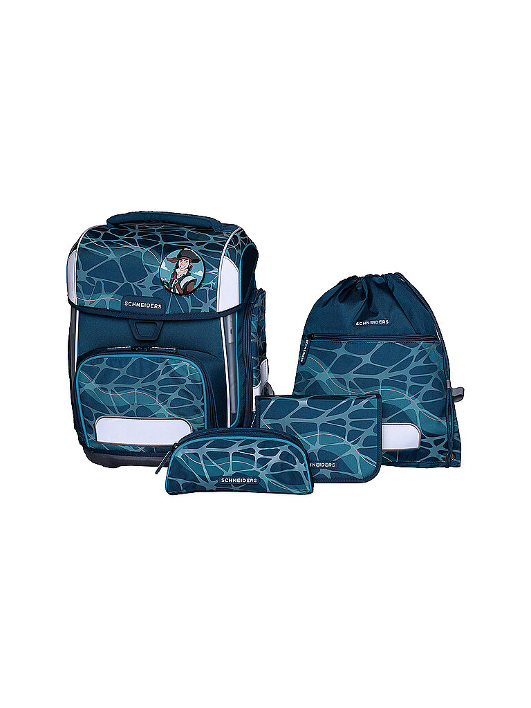 SCHNEIDERS Schultaschen Set Ergolite 9tlg Cool Pool