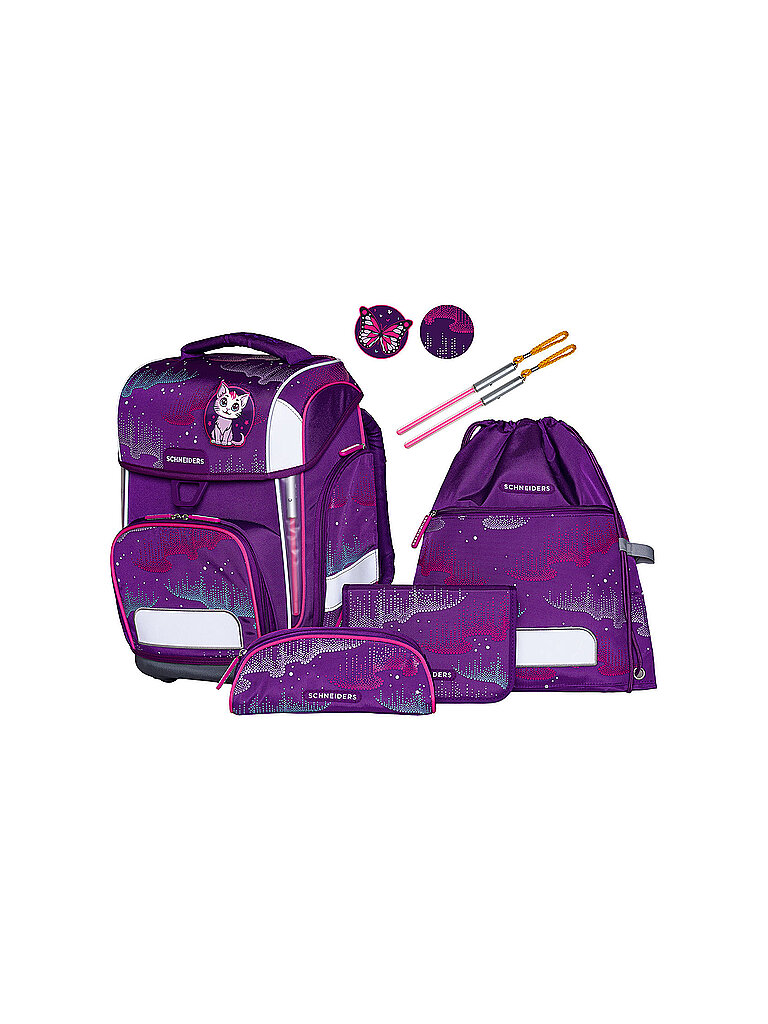 SCHNEIDERS Schultaschen Set Ergolite 9tlg Wavy Dots